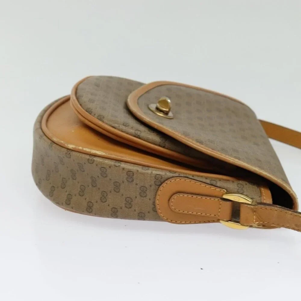 Authentic GUCCI Micro GG Supreme Shoulder Bag PVC Beige Gold 001 58 0930 - Picture 12 of 16